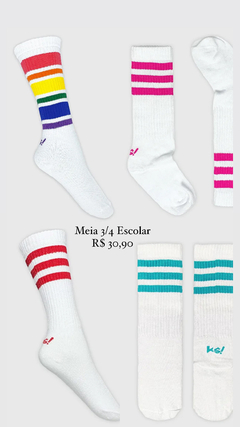 Meia 3/4 Escolar - comprar online