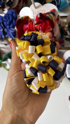 Parzinho Pompom de Fita no elástico