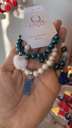 Trio de Pulseiras Escolar - Qlaço