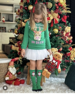 Meia 3/4 Papai Noel Patch - comprar online