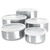 Conjunto de Tigelas de Inox com Tampa - 5 peças - Sopphie
