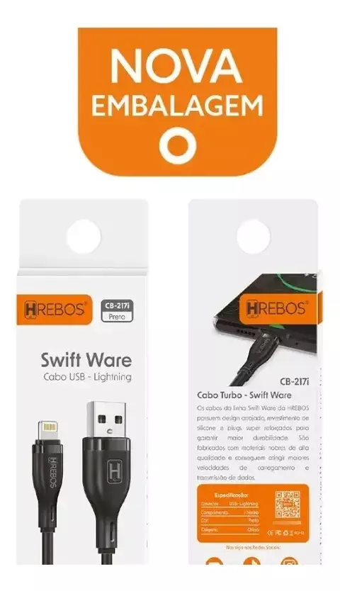 Cabo USB para Lightning Swift Ware CB-217i