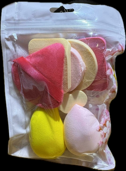 Kit Com Diversas Esponjas Para Maquiagem