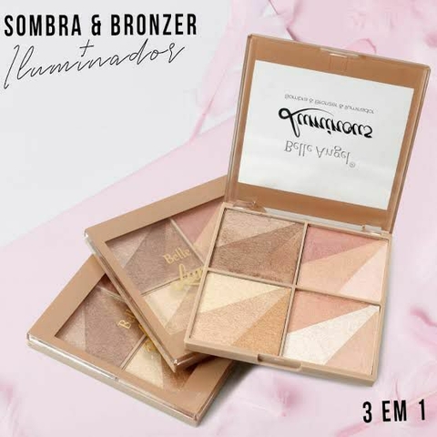 Paleta de sombra e bronze Belle Angel
