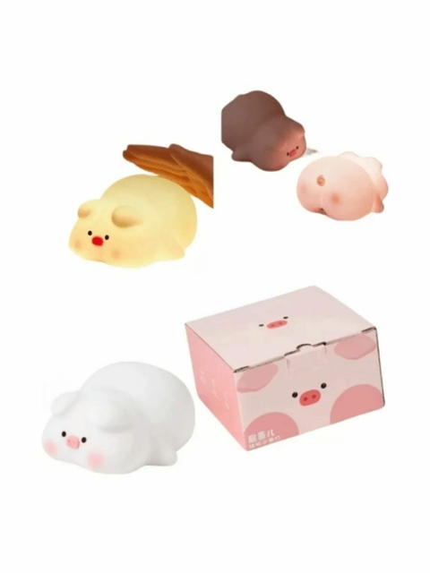 Luminária Abajur Led Infantil Porquinho Pet Light Silicone