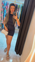 Vestido polimiada com faixa