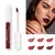 Batom líquido fosco impermeável, esmalte sexy do bordo do veludo, duradouro, h - BARCELLE