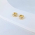 Trio de Brincos Argolas Clic Cravejado com Zircônias - Semijoia Banhada a Ouro 18K - 001625 - loja online