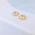 Trio de Brincos Argolas Lisas Clic - Semijoia Banhada a Ouro 18K - 001532 - La Roma Presentes
