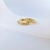 Brinco Argola Clic Uma Fileira de Zircônias - Semijoia Banhada a Ouro 18K - 001495 - comprar online
