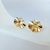 Brinco Leque Orgânico - Semijoia Banhada a Ouro 18K - 001506 - comprar online
