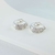 Brinco Argola Oval Clic com Zircônias - Semijoia Banhada a Ouro 18K ou Prata - 001490 na internet