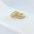 Brinco Argola Oval Clic com Zircônias - Semijoia Banhada a Ouro 18K ou Prata - 001490 - La Roma Presentes