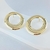 Brinco Círculo Tela Vazado - Semijoia Banhada a Ouro 18K ou Prata - OO1565 - La Roma Presentes