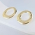 Brinco Círculo Tela Vazado - Semijoia Banhada a Ouro 18K ou Prata - OO1565 - comprar online
