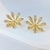 Brinco Margarida Cravejado em Zircônias - Semijoia Banhada a Ouro 18K - 001602 - comprar online