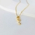 Colar Pingente Orgânico - Semijoia Banhada a Ouro 18K ou Prata - 001564 - comprar online