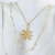 Imagem do Colar Duplo Pérola Pingente Margarida com Zircônias - Semijoia Banhada a Ouro 18K - 001601