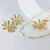 Colar Duplo Pérola Pingente Margarida com Zircônias - Semijoia Banhada a Ouro 18K - 001601