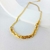 Choker Malha Cobra com Elos Entrelaçados - Semijoia Banhada a Ouro 18K - 001558 - La Roma Presentes