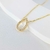 Colar Gota com Zircônias - Semijoia Banhada a Ouro 18K - 001293 - loja online