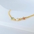 Pulseira Infantil Três Corações - Semijoia Banhada a Ouro 18K - 02461401 - comprar online