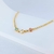 Pulseira Infantil Três Corações - Semijoia Banhada a Ouro 18K - 02461401 - La Roma Presentes