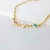 Pulseira Infantil Designer Cristal Colors - Semijoia Banhada a Ouro 18K - 02451501 na internet