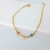 Pulseira Infantil Designer Cristal Colors - Semijoia Banhada a Ouro 18K - 02451501 - La Roma Presentes