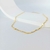 Tornozeleira Coração Chapadinho - Semijoia Banhada a Ouro 18K - 001572 - loja online