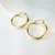 Brinco Argola Tubular Fecho Italiano – Semijoia Banhada a Ouro 18K ou Prata - 001814