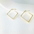 Brinco Argola Losango – Semijoia Banhada a Ouro 18K ou Prata - 001812 na internet