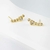 Brinco Designer Coração Ponto de Luz – Semijoia Banhada a Ouro 18K - 001745