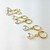 Trio de Brincos Argola Clic com Pérolas – Semijoia Banhada a Ouro 18K - 001783