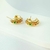 Brinco Argola Pedra Colors – Semijoia Banhada a Ouro 18K - 001787