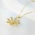 Colar Flor Margarida Cravejada com Zircônias – Semijoia Banhada a Ouro 18K - 001788 na internet