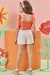 BLUSA BOXY ALCA E SHORT LARANJA - Kukiê na internet