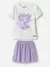 CONJUNTO BLUSA E SAIA EM TULE LILÁS ARIEL - Bimbi na internet