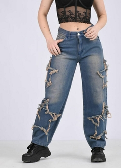 baggy estrellas azul oxido