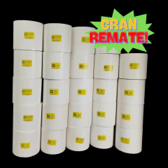 24 Rollos Etiqueta Térmica 102x127 mm. Rollo de 500 etiq.