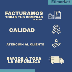 Etiqueta Termica Azul 75x51 Mm (3x2 ) Rollo 1,400 Pzs. - Etimarket