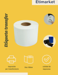 Etiqueta Naranja Transfer 50x80mm 2 Al Paso C/3 Rollo 3000 - comprar en línea