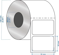 Etiqueta Termica Directa 89x213mm Rollo 250 Pzs. Bca - tienda en línea