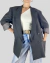 blazer cinza perolin braspérola - Única Brechó