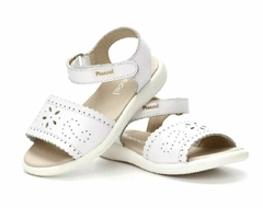 Sandalia de cuero blanca #18350 en internet