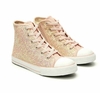 Zapatilla botita glitter rosa #19367