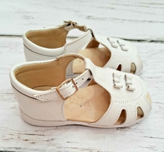 Sandalia cuero moño #18343 - comprar online