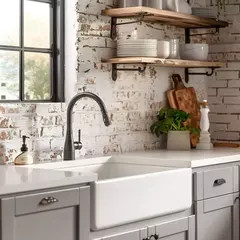 Imagem do Cuba Cozinha Farm Sink 60cm Estilo Fazenda Branco Akkor