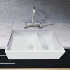 Imagem do Cuba Farm Sink Dupla Cozinha Akkor Estilo Fazenda 70cm SSM