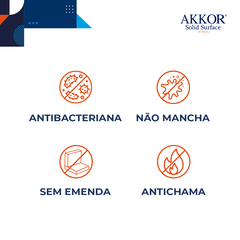 Cuba Mobi Sink de Banheiro em SSM Akkor Branca 75 x 52 - comprar online